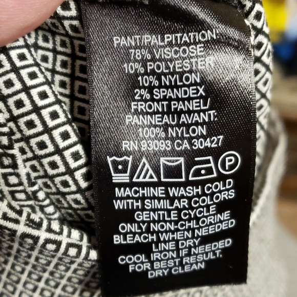 Nic + Zoe wonder stretch pants black white check - Picture 6 of 6